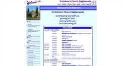 Desktop Screenshot of biggleswadeparishchurch.co.uk